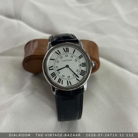 Cartier ronde solo de , quartz , only watch , unused condition , original strap and buckle