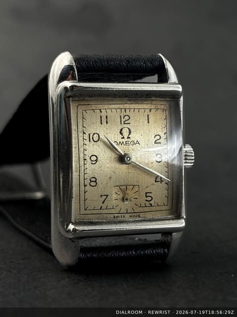 Omega Tank Watch | Vintage 1930s | Subsecond