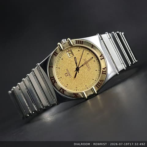 Omega Constellation Manhattan | Two-Tone Steel/Gold | Champagne Textured Dial